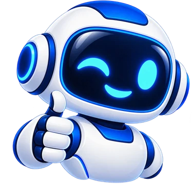 L’assistant Bet2Pronos, robot mascotte du bot Telegram, pouce levé